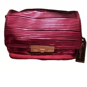 Foley and Corinna Pink Metallic Crossbody Bag